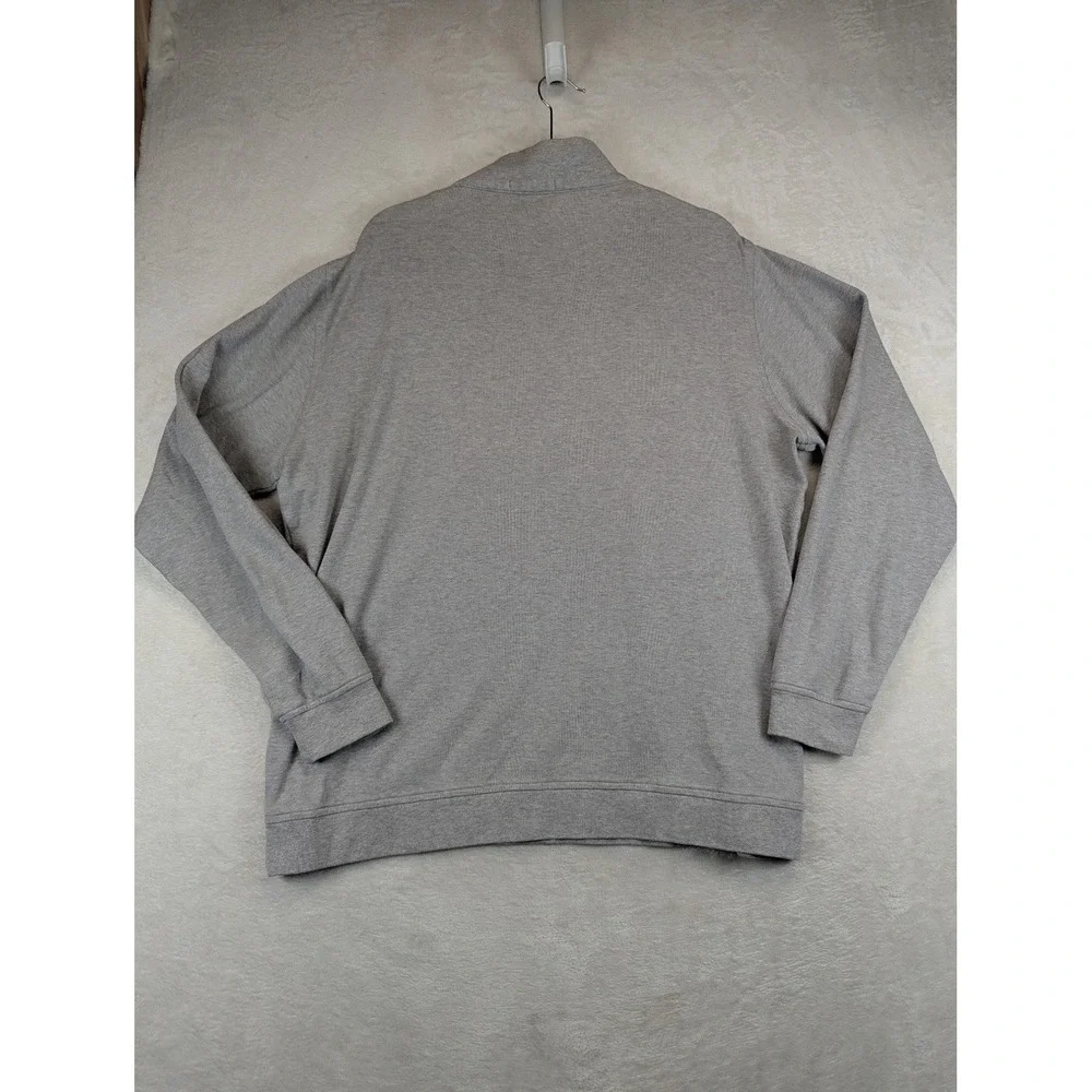 Peter Millar Quarter Zip Pullover Mens XL Gray Golf Preppy Lightweight